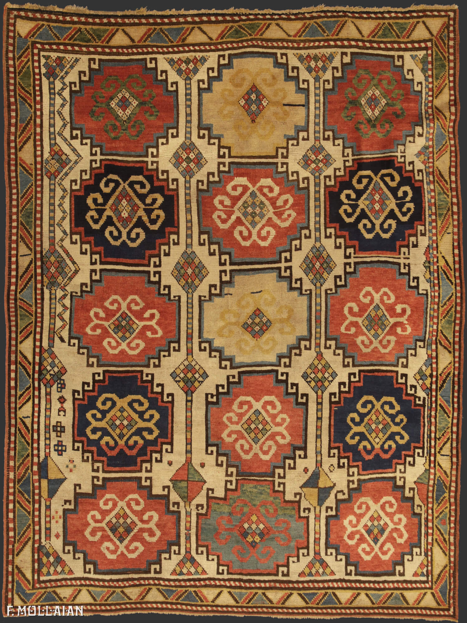 Tappeto Antico Caucasico Kazak Moghan n°:71378523